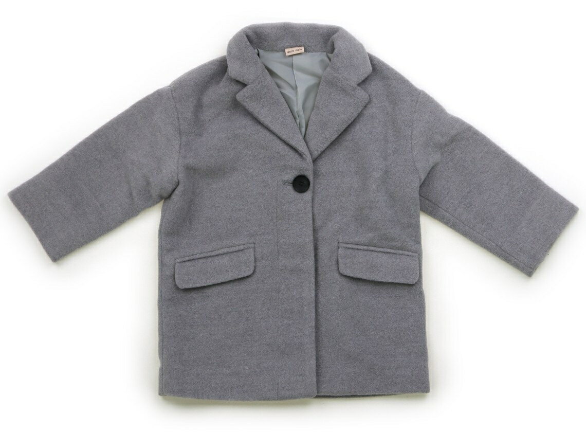 プティマイン petit main コート・ジャンパー 90 女の子 グレー 子供服 ベビー服 キッズ アウトレット ユーズド 【中古】キッズ・ベビー・マタニテ...