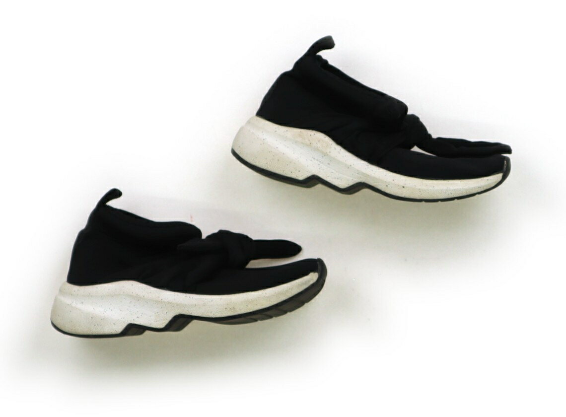 ザラ ZARA スニーカー 靴17cm〜 女の子 黒　りぼん 子供服 ベビー服 キッズ アウトレット ユーズド 【中古】キッズ・ベビー・マタニティ