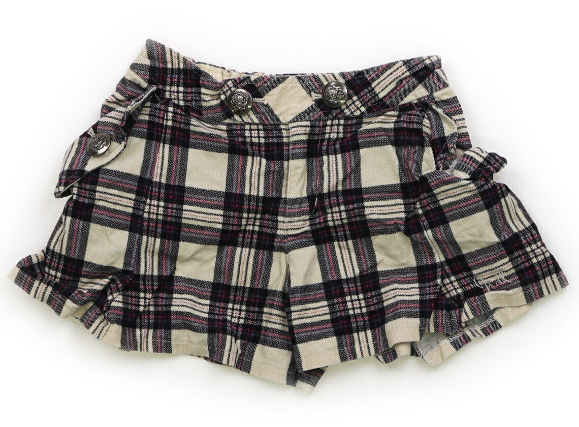 ジルスチュアート JILL STUART キュロット 120 女の子 アイボリー・パープル・チェック 子供服 ベビー..