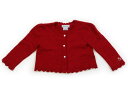 ラルフローレン Ralph Lauren カーディガン 80 女の子 ターキーレッド、レース 子供服 ベビー服 キッズ アウトレット ユーズド 【中古】キッズ・ベビー・マタニティ
