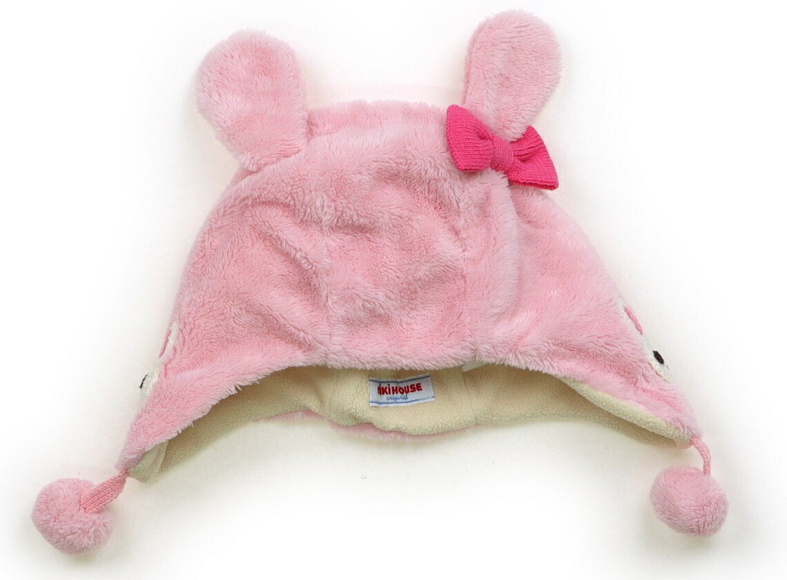 ミキハウス miki HOUSE 帽子 Hat/Cap 女の子 ピンク、ウサギ 子供服 ベビー服 キッズ アウトレット ユ..