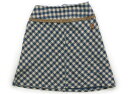 ニットプランナー(KP) Knit Planner(KP) スカート 130 女の子 クリーム×ダスティブルーチェック柄 子供服 ベビー服 キッズ アウトレット ユーズド 【中古】キッズ・ベビー・マタニティ