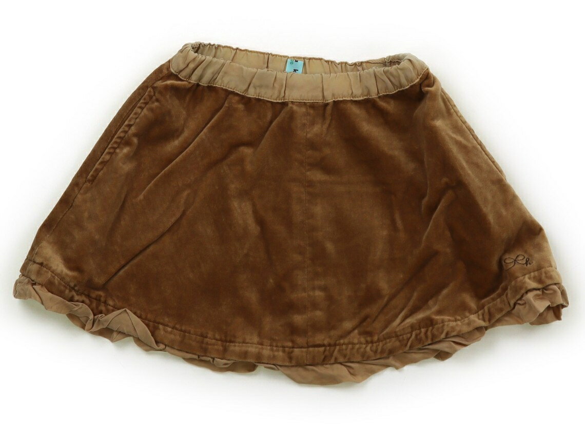 ハッカ HAKKA スカート 100 女の子 ライトブラウン 子供服 ベビー服 キッズ アウトレット ユーズド 【..