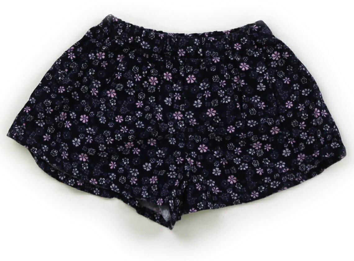 べべ BeBe キュロット 80 女の子 ネイビー×ホワイト・ピンク系花柄 子供服 ベビー服 キッズ アウトレッ..