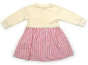 ラーゴム Lagom ワンピース 95 女の子 オフホワイト、白、ローズピンク 子供服 ベビー服 キッズ アウトレット ユーズド 【中古】キッズ・ベビー・マタニ...