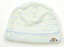 ミキハウス miki HOUSE 帽子 Hat/Cap 男の子 白、青・黄ボーダー 子供服 ベビー服 キッズ アウトレット ユーズド 【中古】キッズ・ベビー・マ...