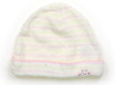 ミキハウス miki HOUSE 帽子 Hat/Cap 女の子 白、ピンク・黄色ボーダー 子供服 ベビー服 キッズ アウトレット ユーズド 【中古】キッズ・ベビ...