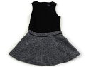 コムサフィユ COMME CA FILLE ジャンパースカート 130 女の子 黒、ラメ 子供服 ベビー服 キッズ アウトレット ユーズド 【中古】キッズ・ベビ...