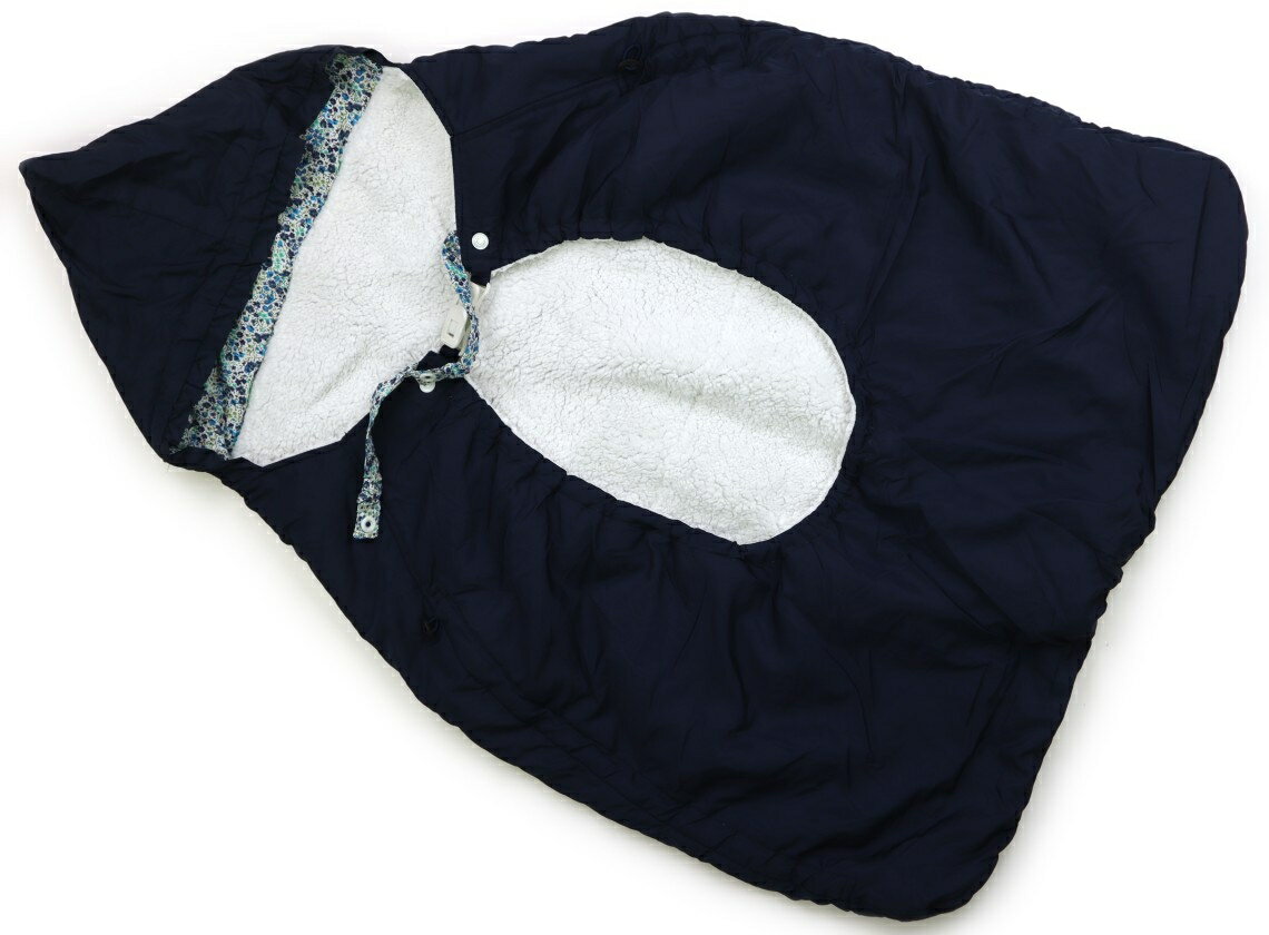 べべ BeBe フットマフ・レインカバー・ベビーカー小物 ベビー用品 ネイビー、白、花柄 子供服 ベビー服 キッズ アウトレット ユーズド 【中古】キッズ・ベビー・マタニティ