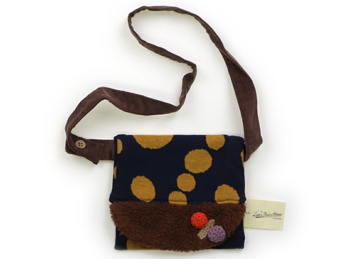 ラブ＆ピース＆マネー Love&Peace&Money バッグ キッズ用品 女の子 ネイビー、黄色ドット、ブラウン 子供服 ベビー服 キッズ アウトレット ユーズド 【中古】キッズ・ベビー・マタニティ