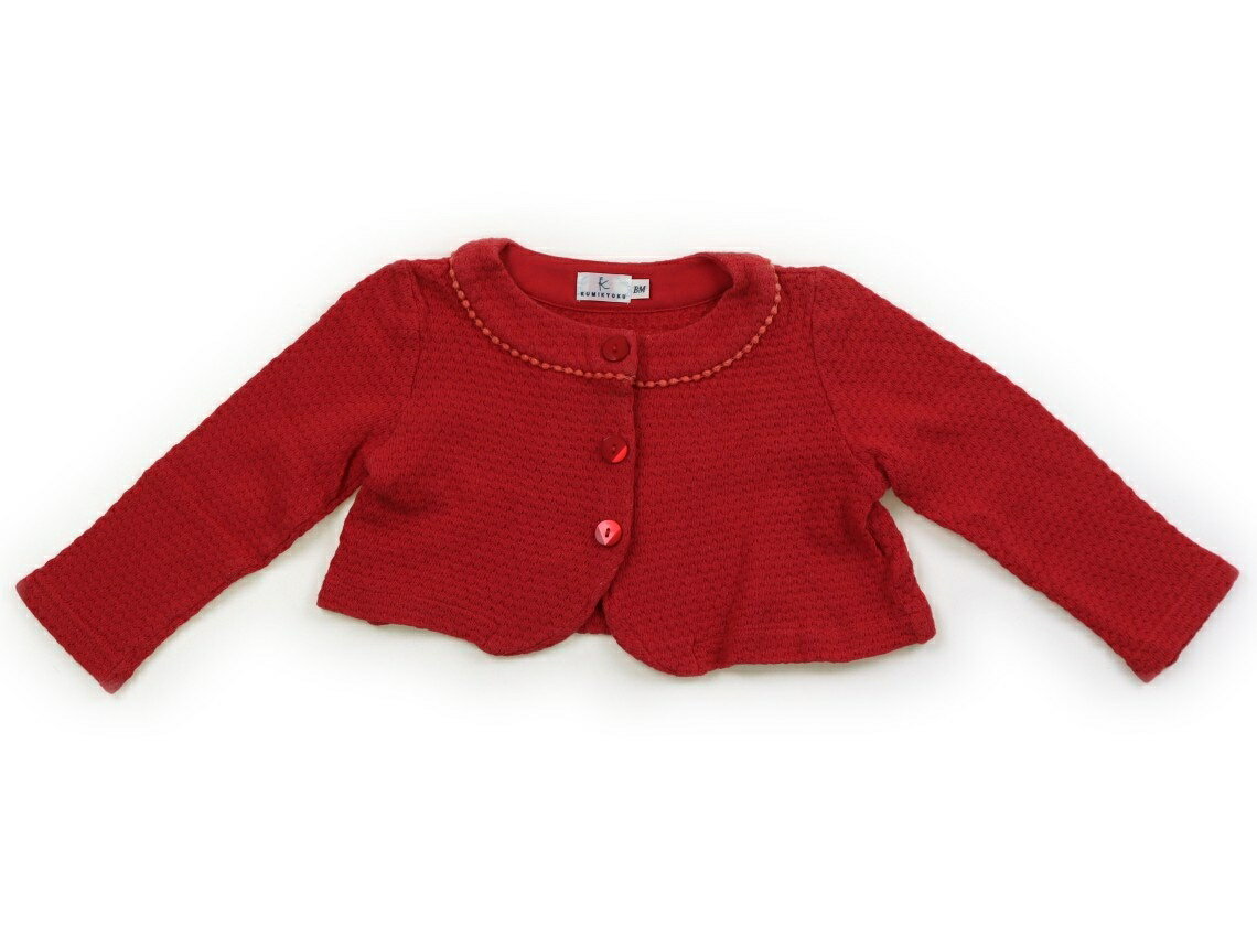 組曲 Kumikyoku カーディガン 80 女の子 レッド 子供服 ベビー服 キッズ アウトレット ユーズド 【中古】キッズ・ベビー・マタニティ