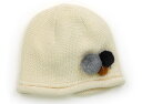 プチバトー PETIT BATEAU 帽子 Hat/Cap 女の子 アイボリー、ボンボン 子供服 ベビー服 キッズ アウトレット ユーズド 【中古】キッズ・ベビ...
