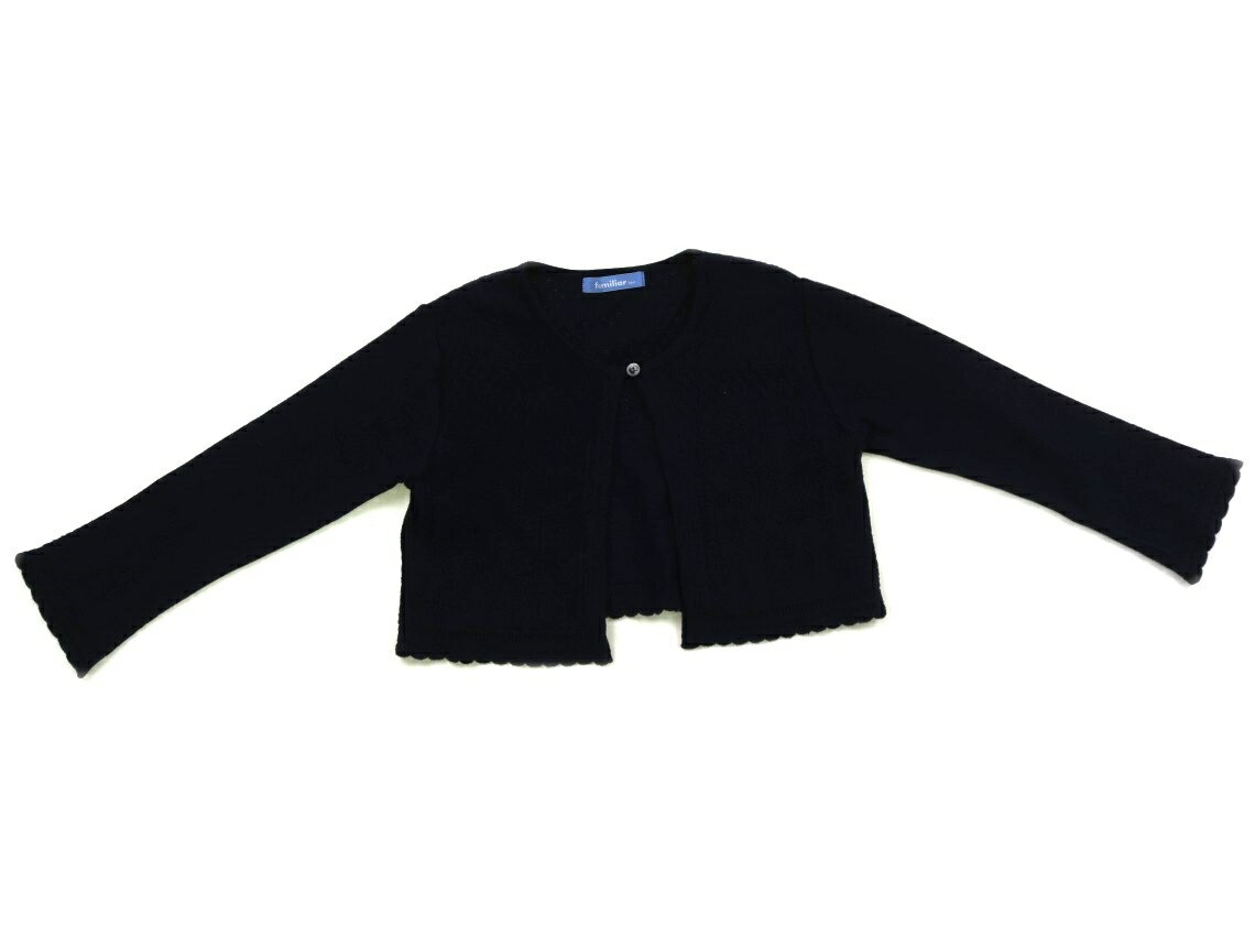ファミリア familiar カーディガン 120 女の子 紺 子供服 ベビー服 キッズ アウトレット ユーズド 【中古】キッズ・ベビー・マタニティ