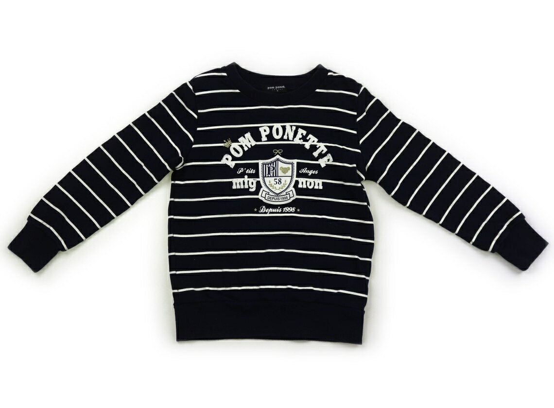 　ブランド 　pom ponette(ポンポネット) 　カテゴリー 　トレーナー・プルオーバー 　サイズ 　140サイズ 　色 　紺ボーダー、金ラメ 　状態 　★★★ 　記名 　なし 　ジャンル 　Girl 全体にやや色褪せと毛羽立ちありますがまだお使い頂けそうです。 ＊【状態】【サイズ】に関しての詳しい説明はこちら