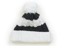 ジェラピケ gelato pique 帽子 Hat/Cap 男の子 白、グレーボーダー 子供服 ベビー服 キッズ アウトレット ユーズド 【中古】キッズ・ベビー...