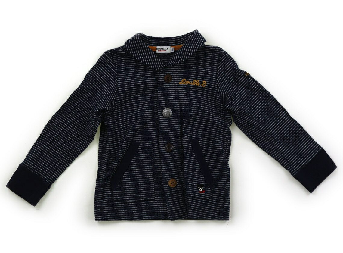 ダブルB Double B カーディガン 100 男の子 ネイビー・オフボーダー 子供服 ベビー服 キッズ アウトレ..