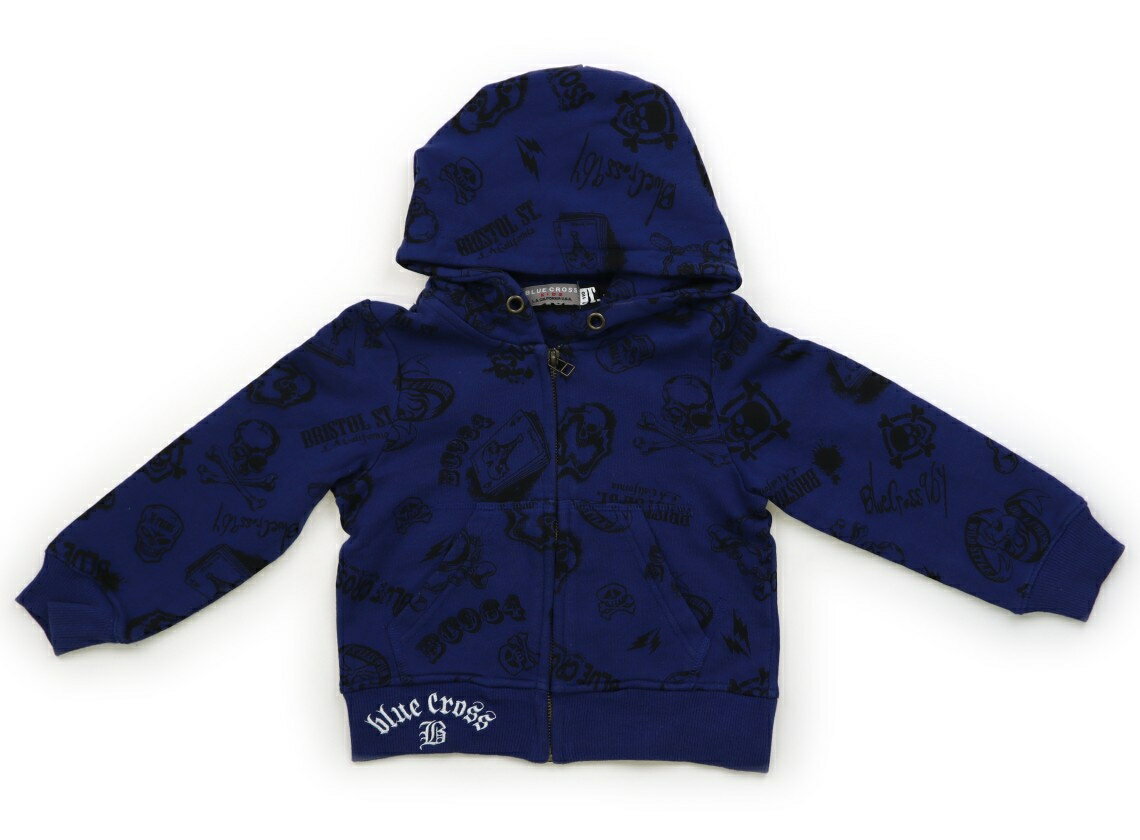 ブルークロス BLUE CROSS パーカー 110 男の子 青・ドクロ 子供服 ベビー服 キッズ アウトレット ユー..