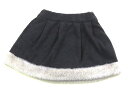 スラップスリップ SLAP SLIP スカート 90 女の子 ダークグレー・ホワイト 子供服 ベビー服 キッズ アウトレット ユーズド 【中古】キッズ・ベビー・...