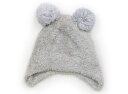 プティマイン petit main 帽子 Hat/Cap 女の子 グレー、ボンボン 子供服 ベビー服 キッズ アウトレット ユーズド 【中古】キッズ・ベビー・マ...