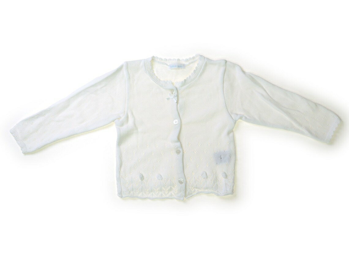 べべ BeBe カーディガン 80 女の子 ホワイト 子供服 ベビー服 キッズ アウトレット ユーズド 【中古】..