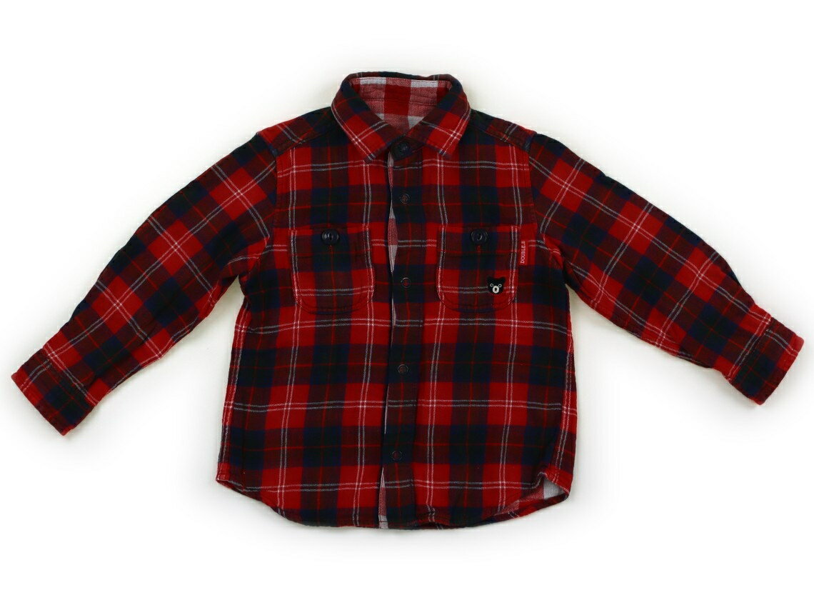 　ブランド 　Double B(ダブルB) 　カテゴリー 　シャツ・ブラウス 　サイズ 　100サイズ 　色 　レッドチェック・グリーン 　状態 　★★★ 　記名 　なし 　ジャンル 　Boy Wガーゼチェック生地のリバーシブル仕様です。衿の隠れた部分にネームをカットした跡があります。目立つ汚れはありません。 ＊【状態】【サイズ】に関しての詳しい説明はこちら