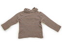 プティマイン petit main Tシャツ・カットソー 120 女の子 ブラウン、白 子供服 ベビー服 キッズ アウトレット ユーズド 【中古】キッズ・ベビー...