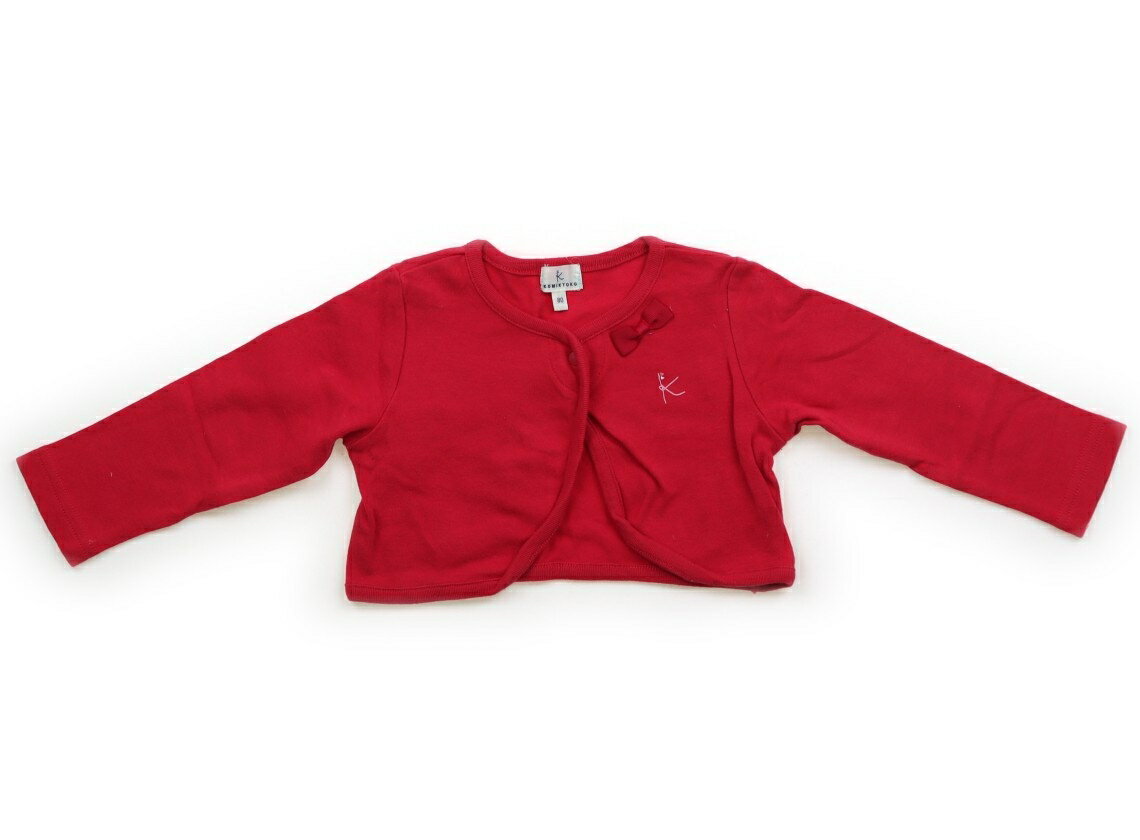 組曲 Kumikyoku カーディガン 80 女の子 コーラルレッド 子供服 ベビー服 キッズ アウトレット ユーズド 【中古】キッズ・ベビー・マタニティ