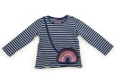 ネクスト NEXT Tシャツ・カットソー 95 女の子 紺、ボーダー、スパンコール装飾、ポシェット 子供服 ベビー服 キッズ アウトレット ユーズド 【中古】キッズ・ベビー・マタニティ