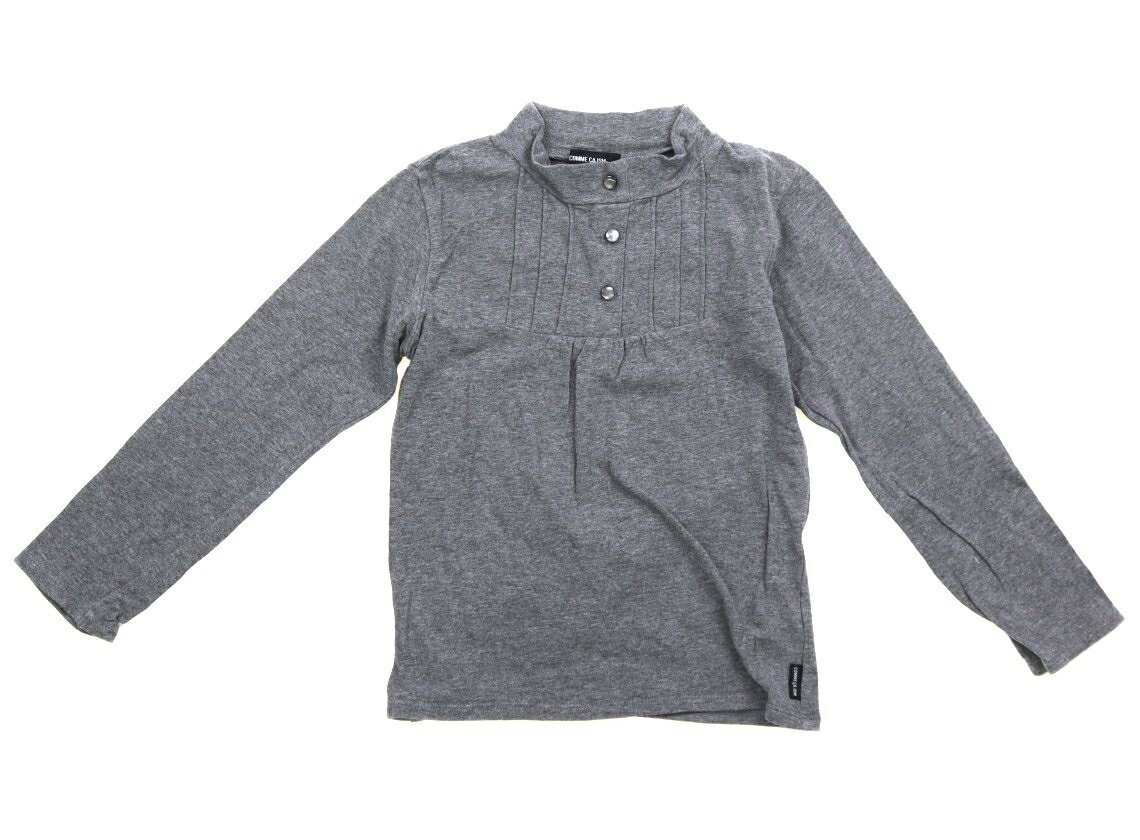 コムサイズム COMME CA ISM Tシャツ・カットソー 120 女の子 ダークグレー 子供服 ベビー服 キッズ アウトレット ユーズド 【中古】キッズ・ベビー・マタニティ
