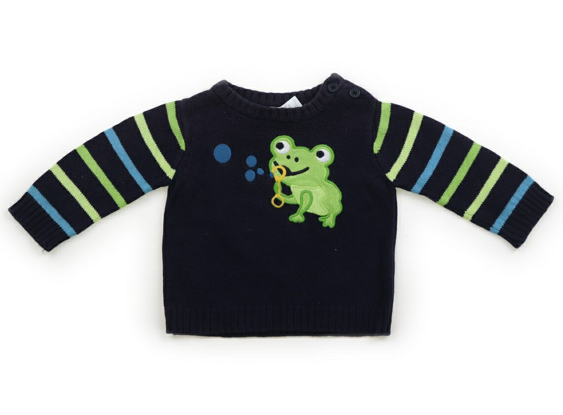 ジンボリー Gymboree ニット・セーター 70 男の子 ネイビー、カエル、黄緑、青 子供服 ベビー服 キッズ アウトレット ユーズド 【中古】キッズ・ベビー・マタニティ