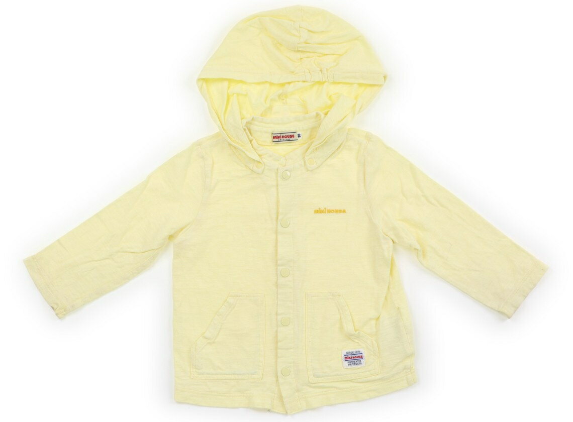 ミキハウス miki HOUSE パーカー 90 男の子 ライトイエロー 子供服 ベビー服 キッ...
