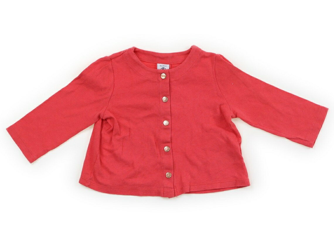 プチバトー PETIT BATEAU カーディガン 80 女の子 ピンク 子供服 ベビー服 キッズ アウトレット ユーズド 【中古】キッズ・ベビー・マタニティ