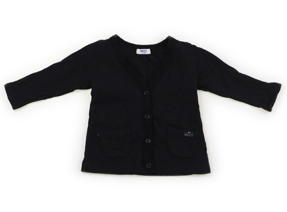 ブリーズ BREEZE カーディガン 80 女の子 ブラック 子供服 ベビー服 キッズ アウトレット ユーズド 【中古】キッズ・ベビー・マタニティ