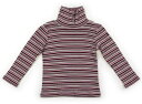 べべ BeBe Tシャツ・カットソー 100 女の子 バイオレット・ピンク他・ボーダー 子供服 ベビー服 キッズ アウトレット ユーズド 【中古】キッズ・ベビー・マタニティ(4)