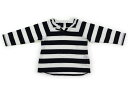 コムサイズム COMME CA ISM Tシャツ・カットソー 100 女の子 ボーダー柄、ネイビーホワイト 子供服 ベビー服 キッズ アウトレット ユーズド 【...