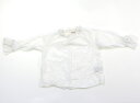 プティマイン petit main シャツ・ブラウス 90 女の子 白、レース 子供服 ベビー服 キッズ アウトレット ユーズド 【中古】キッズ・ベビー・マタニ...
