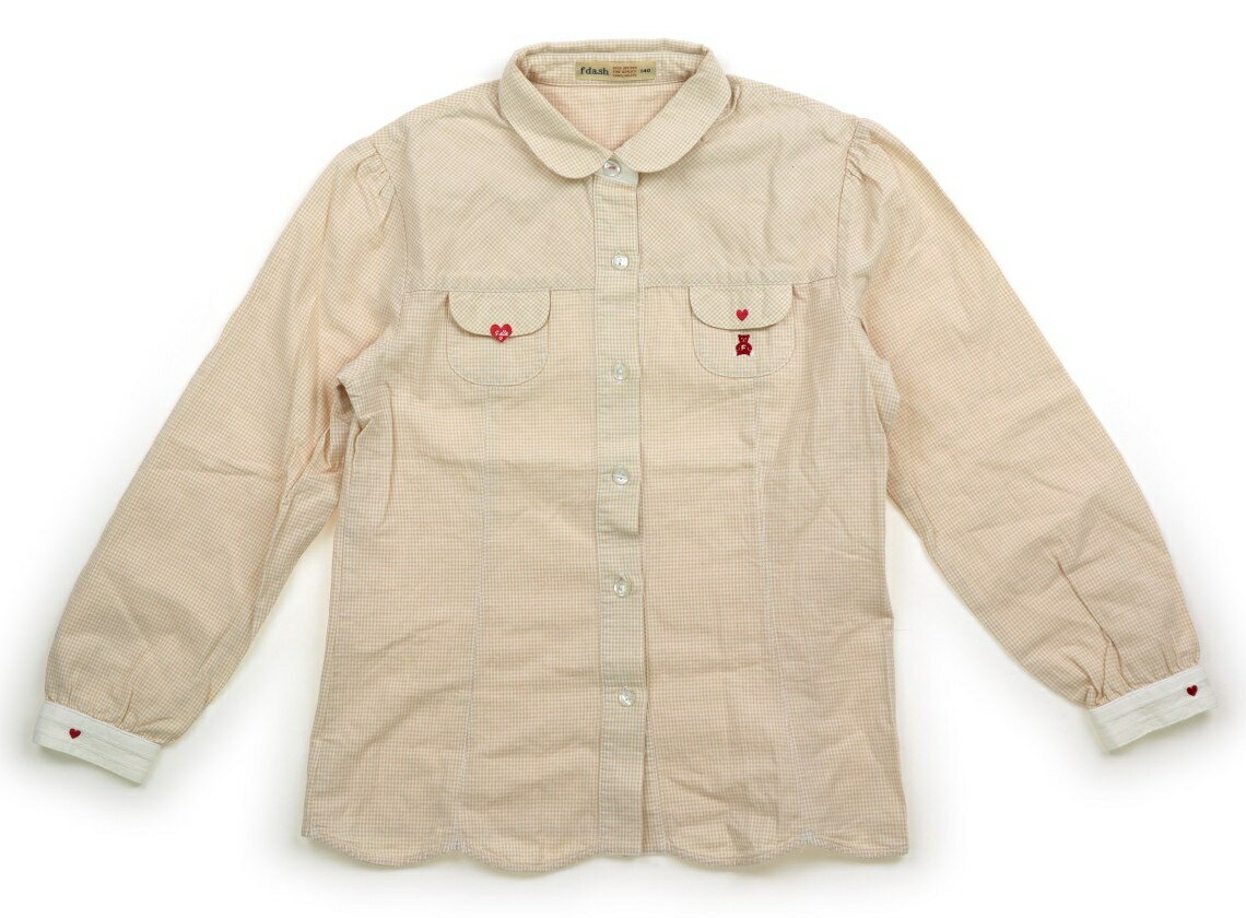 　ブランド 　familiar(ファミリア) 　カテゴリー 　シャツ・ブラウス 　サイズ 　140サイズ 　色 　ベージュチェック、ハート 　状態 　★★★ 　記名 　なし 　ジャンル 　Girl f.dashです。コットンシャツ。やや色褪せが見られますがまだお使い頂けそうです。 ＊【状態】【サイズ】に関しての詳しい説明はこちら