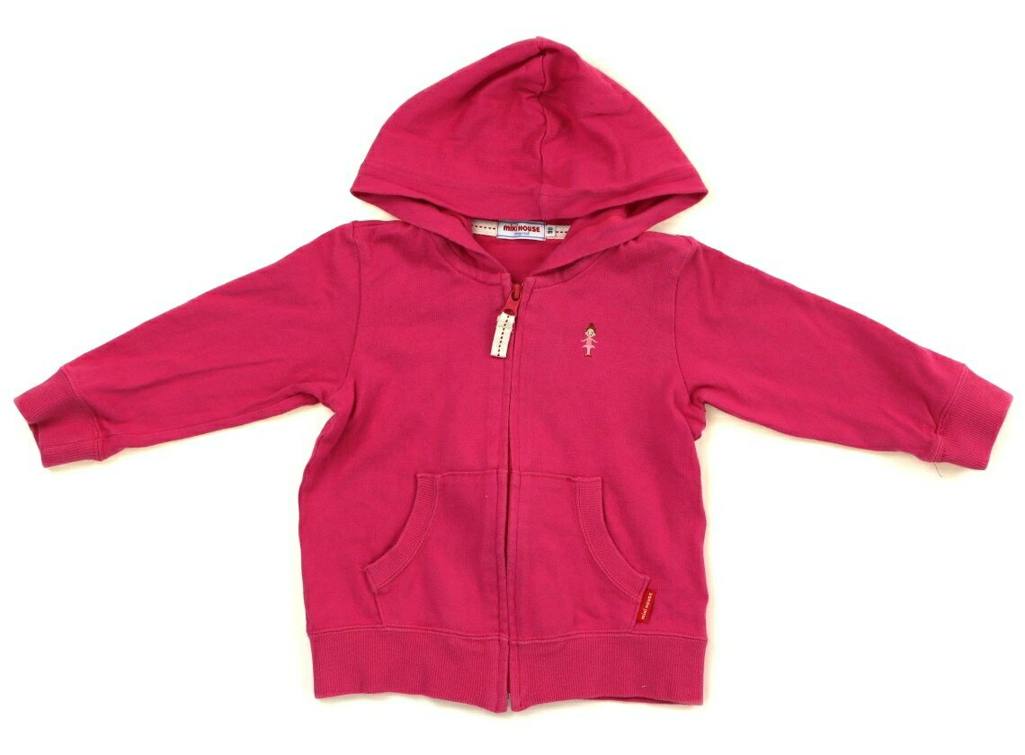 ミキハウス miki HOUSE パーカー 90 女の子 ピンク 子供服 ベビー服 キッズ アウトレット ユーズド 【中古】キッズ・ベビー・マタニティ