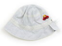 ミキハウス miki HOUSE 帽子 Hat/Cap 男の子 ブルー 白 ストライプ アイボリー 車 子供服 ベビー服 キッズ アウトレット ユーズド 【中古...