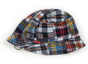 ミキハウス miki HOUSE 帽子 Hat/Cap 男の子 水色 ネイビー 白 赤 チェック 子供服 ベビー服 キッズ アウトレット ユーズド 【中古】キッ...