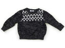 オールドネイビー OLDNAVY ニット・セーター 80 男の子 黒グレー白 子供服 ベビー服 キッズ アウトレット ユーズド 【中古】キッズ・ベビー・マタニテ...