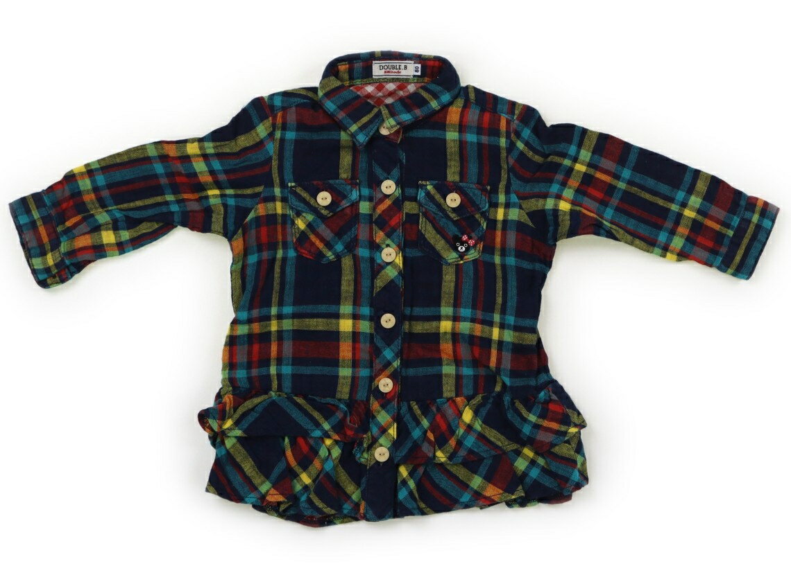 ダブルB Double B シャツ・ブラウス 80 女の子 チェック柄 子供服 ベビー服 キッズ アウトレット ユーズド 【中古】キッズ・ベビー・マタニティ