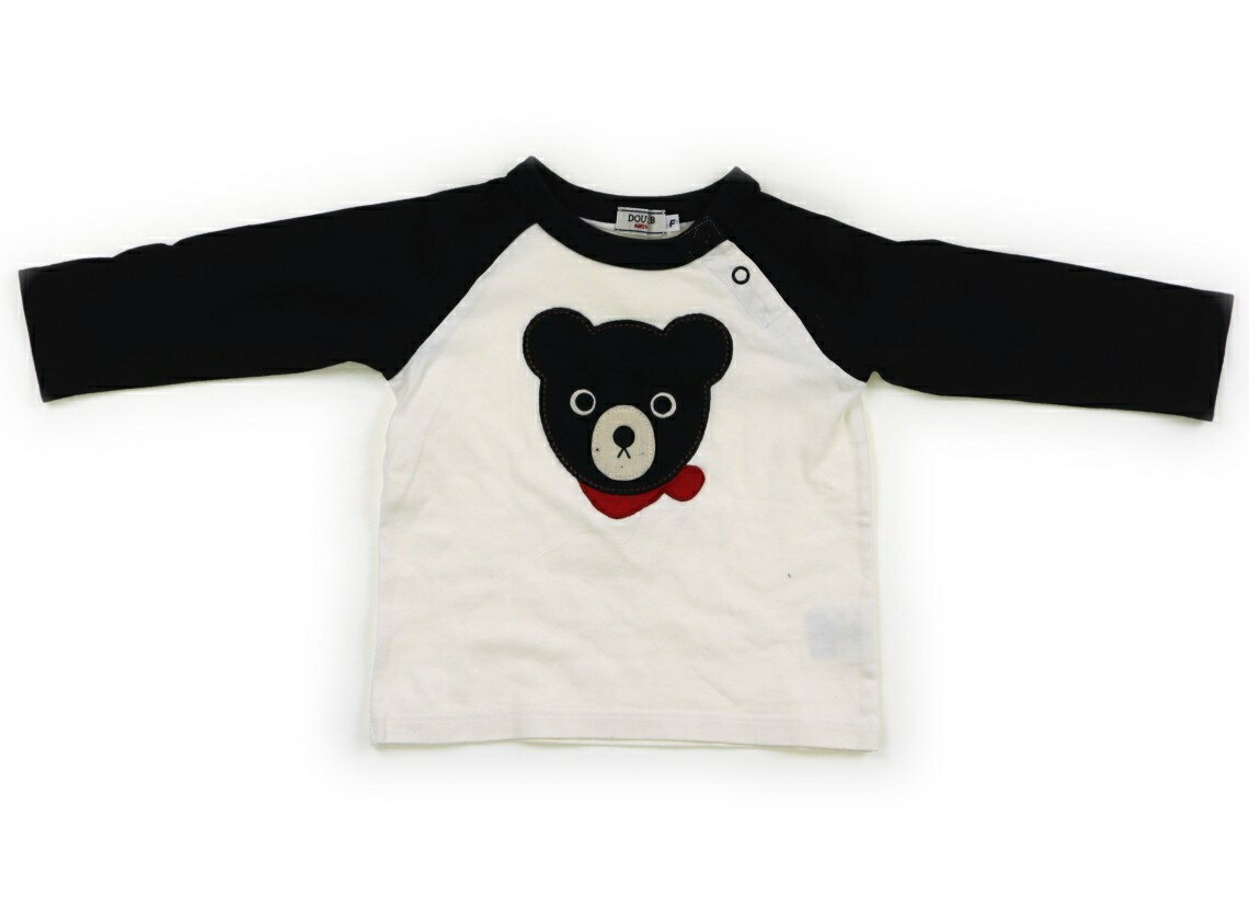 　ブランド 　Double B(ダブルB) 　カテゴリー 　Tシャツ・カットソー 　サイズ 　70サイズ 　色 　黒・アイボリー・ラグラン 　状態 　★★ 　記名 　なし 　ジャンル 　Boy 実際のサイズ表記はFです。全体に黄ばみ・色あせ・毛羽立ちがあります。まだまだ普段着として活躍してくれそうです。 ＊【状態】【サイズ】に関しての詳しい説明はこちら