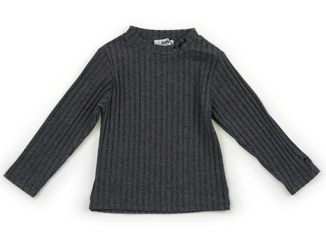 Xガール X-Girl Tシャツ・カットソー 100 女の子 チャコールミックス 子供服 ベビー服 キッズ アウトレット ユーズド 【中古】キッズ・ベビー・マタニティ