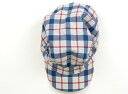 モンベル mont-bell 帽子 Hat/Cap 男の子 白、青・赤チェック 子供服 ベビー服 キッズ アウトレット ユーズド 【中古】キッズ・ベビー・マタニ...