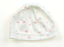 プチバトー PETIT BATEAU 帽子 Hat/Cap 女の子 白、ピンクのサクランボ柄 子供服 ベビー服 キッズ アウトレット ユーズド 【中古】キッズ・...