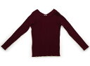 セラフ Seraph Tシャツ・カットソー 130 女の子 ワインレッド 子供服 ベビー服 キッズ アウトレット ユーズド 【中古】キッズ・ベビー・マタニティ