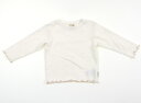 アプレレクール apres les cours Tシャツ・カットソー 80 女の子 オフ白、フリル 子供服 ベビー服 キッズ アウトレット ユーズド 【中古】キ...