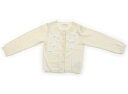 メゾピアノ mezzo piano カーディガン 110 女の子 クリーム 子供服 ベビー服 キッズ アウトレット ユーズド 【中古】キッズ・ベビー・マタニティ