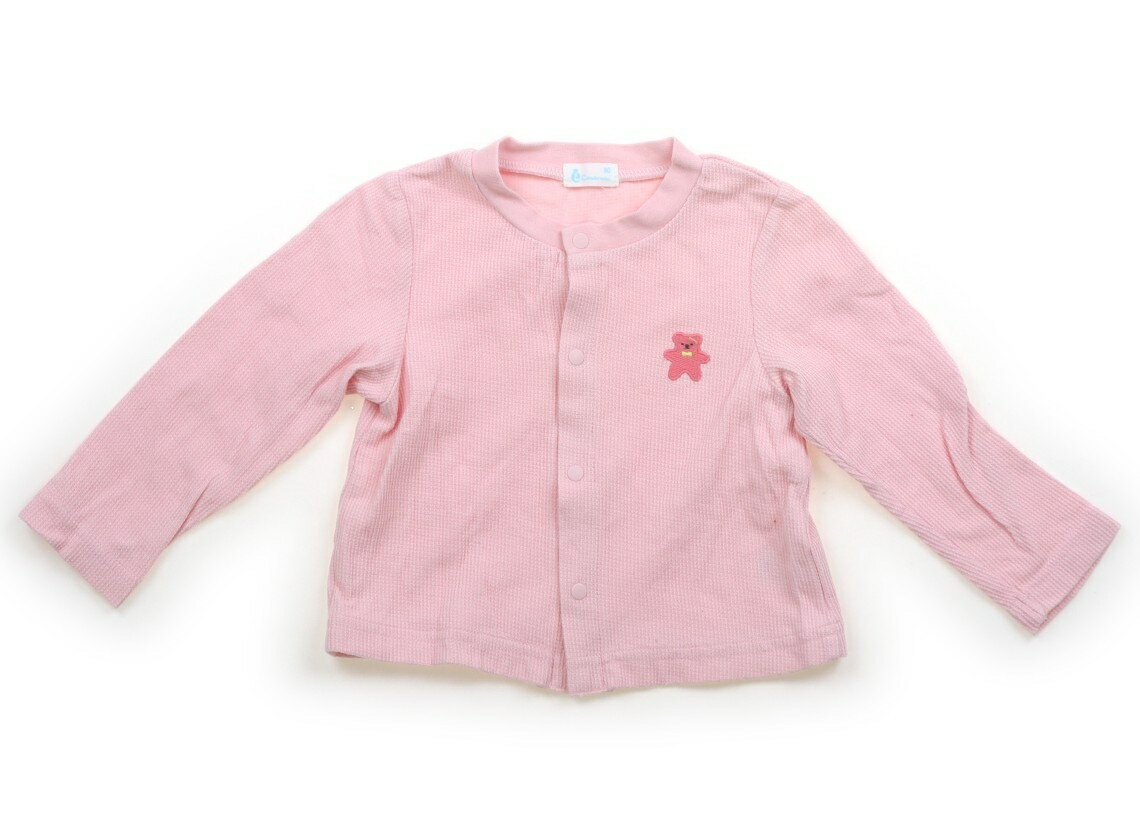 コンビミニ Combimini カーディガン 80 女の子 薄ピンク 子供服 ベビー服 キッズ アウトレット ユーズド 【中古】キッズ・ベビー・マタニティ